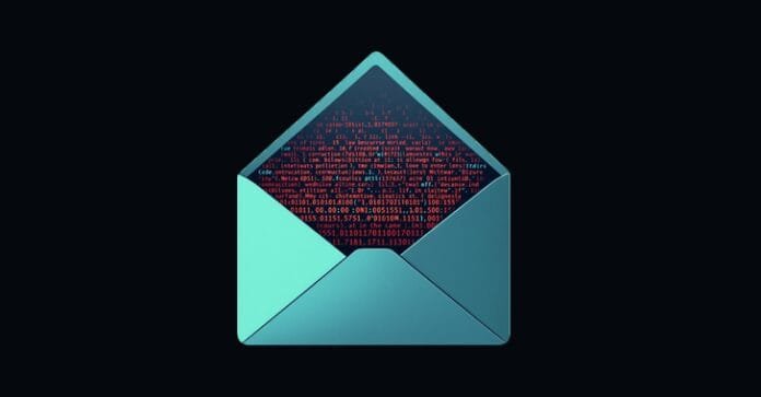 Cena de um escritório retratando uma tentativa de phishing na tela de um computador, destacando os perigos das ameaças cibernéticas.